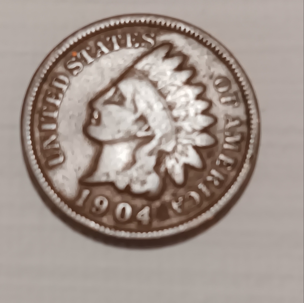 1904 Red Indian Head Wheat Penny